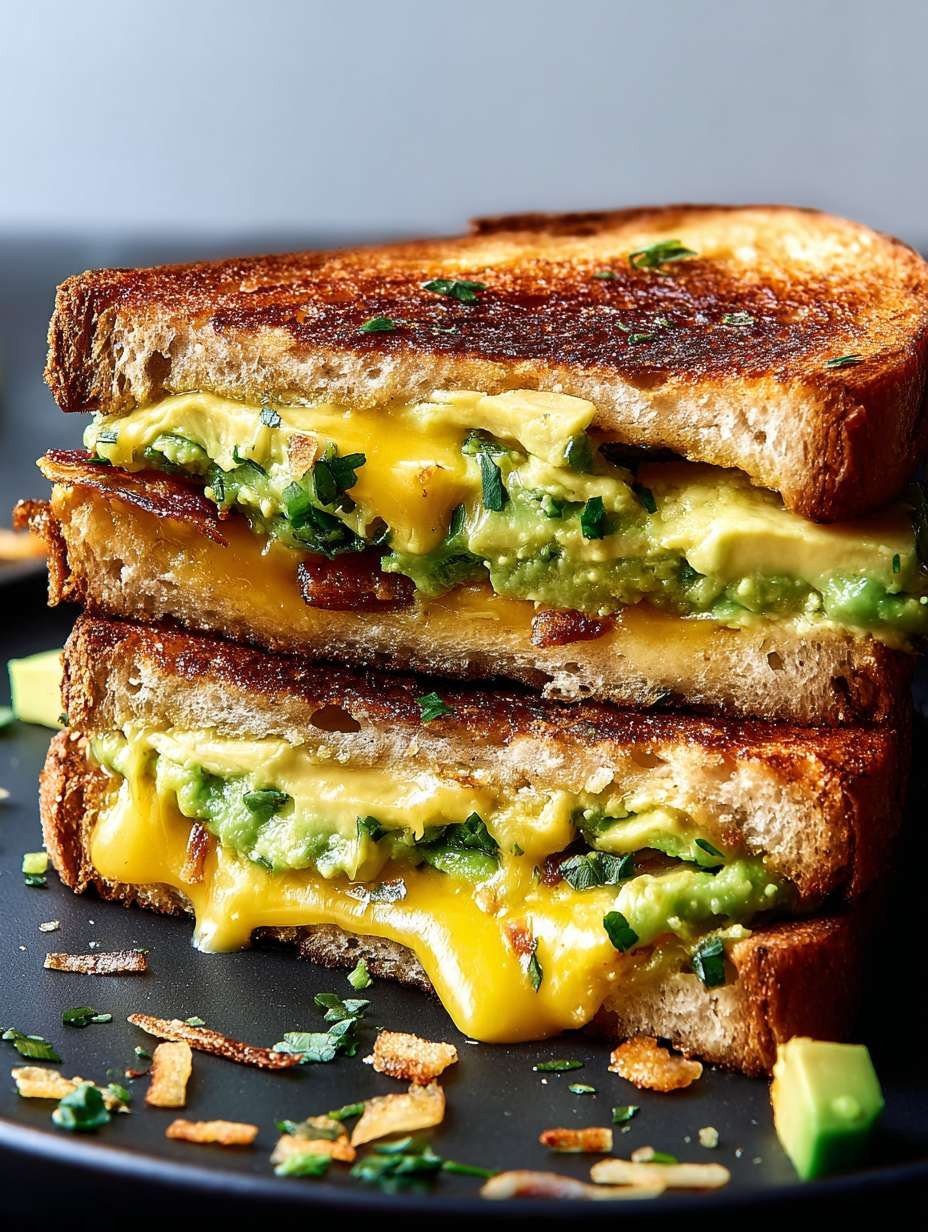 Airfryer Beste Schnell Gegrilltes Avocado Käse Sandwich – Perfekt Knusprig image 2