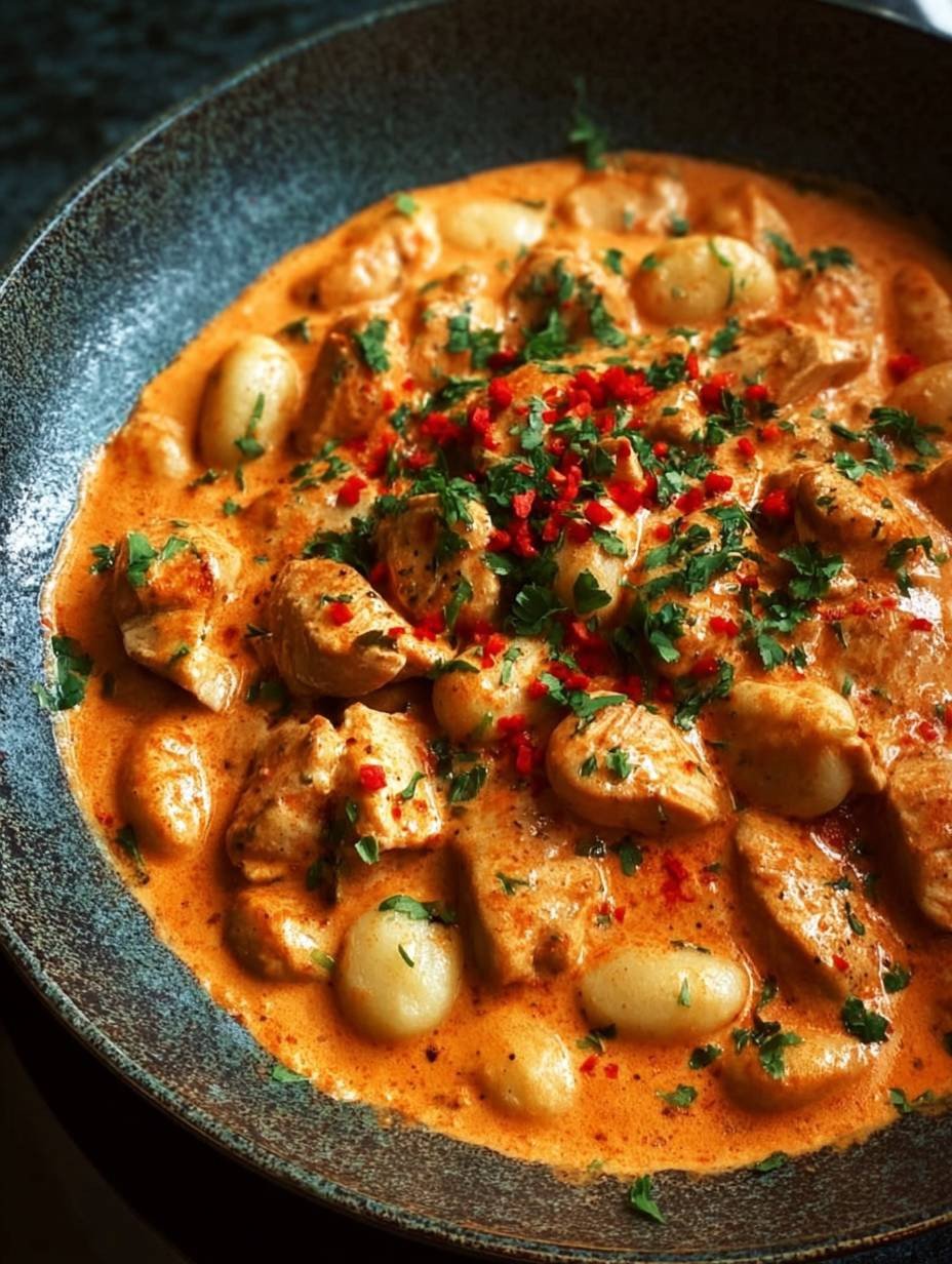 Beste Einfach Schnell Cremig Paprika Hähnchen Gnocchi image 2