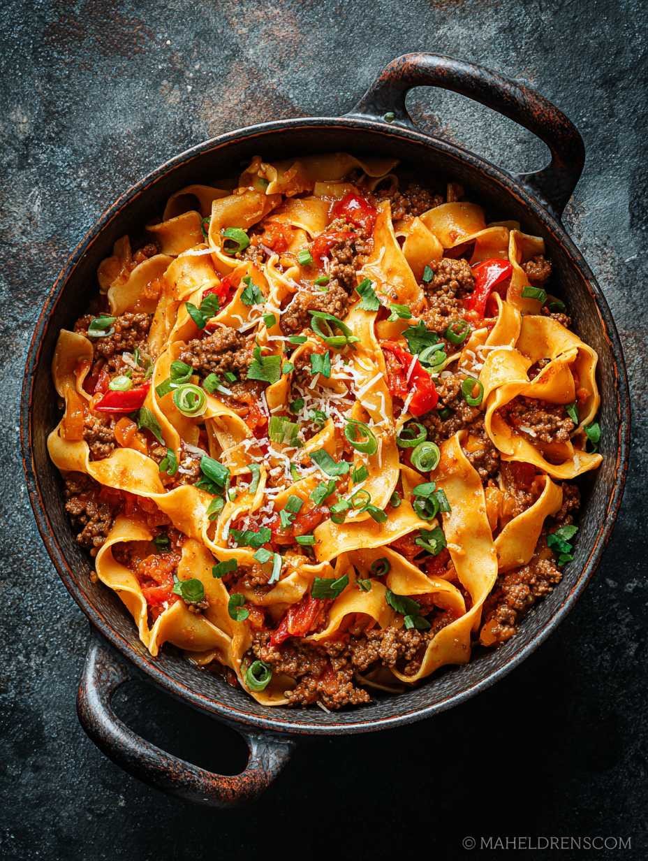 Beste Schnelle Einfache One-Pot Hackfleisch Nudeln image 2