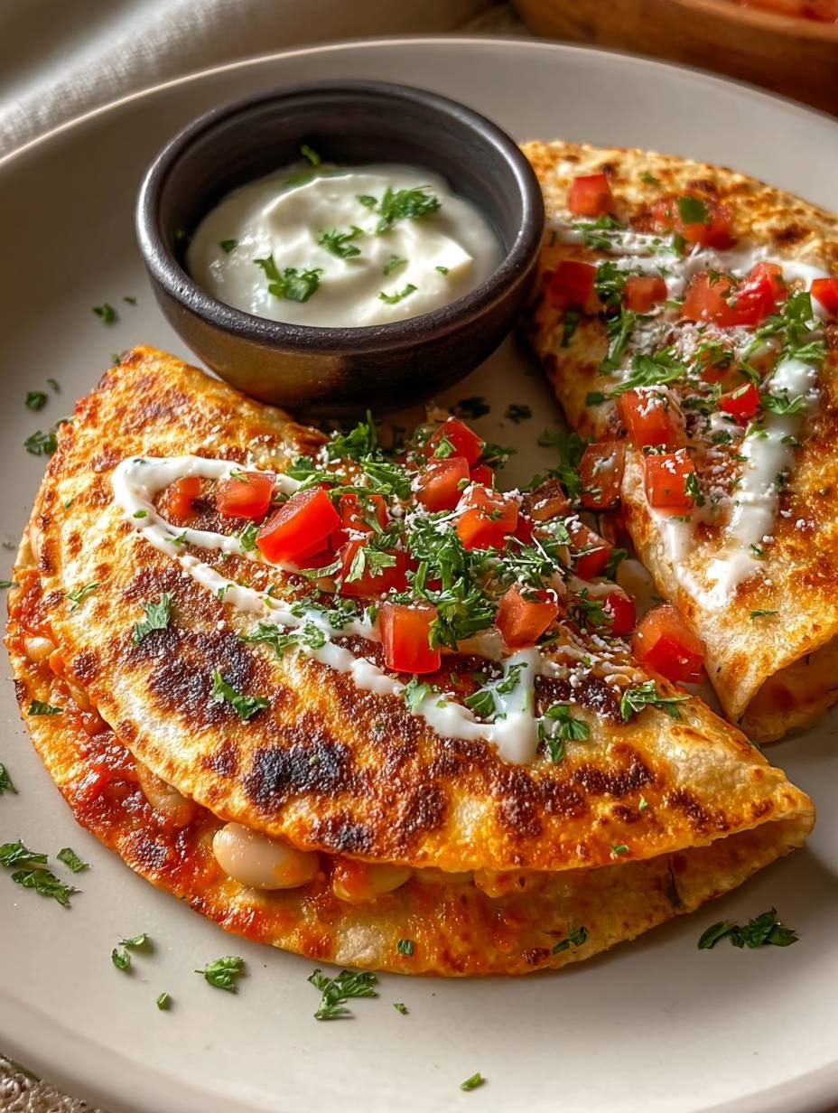 Easy Healthy Airfryer White Bean Quesadilla – Crispy & Quick Dinner image 2