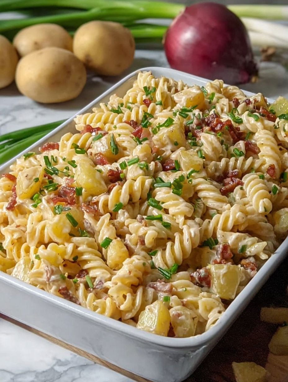 Einfach Schnell Cremiger Kartoffel-Nudelsalat Rezept image 2