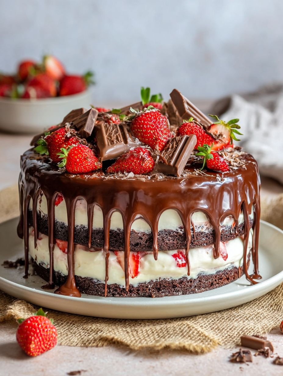 Einfache Beste Schokoladen-Erdbeer-Torte – Ein himmlischer Genuss image 2