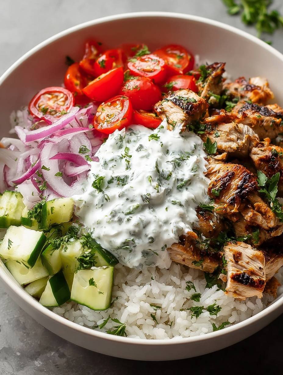 Gesund Griechische Hähnchen Bowl – Perfektes Mittagessen image 2