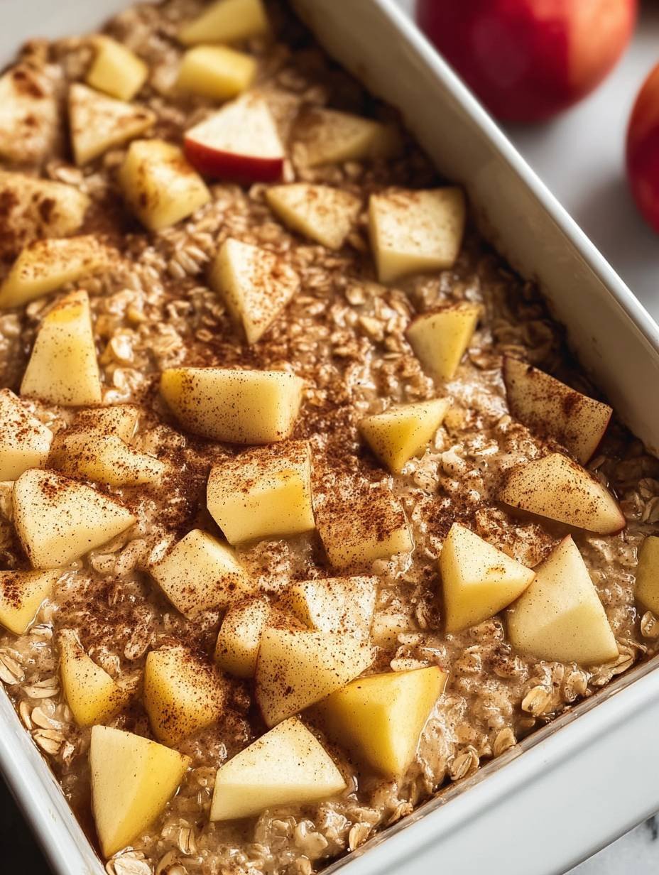 Gesund Schnell Gebackene Haferflocken Apfel Zimt – Perfektes Frühstück image 2