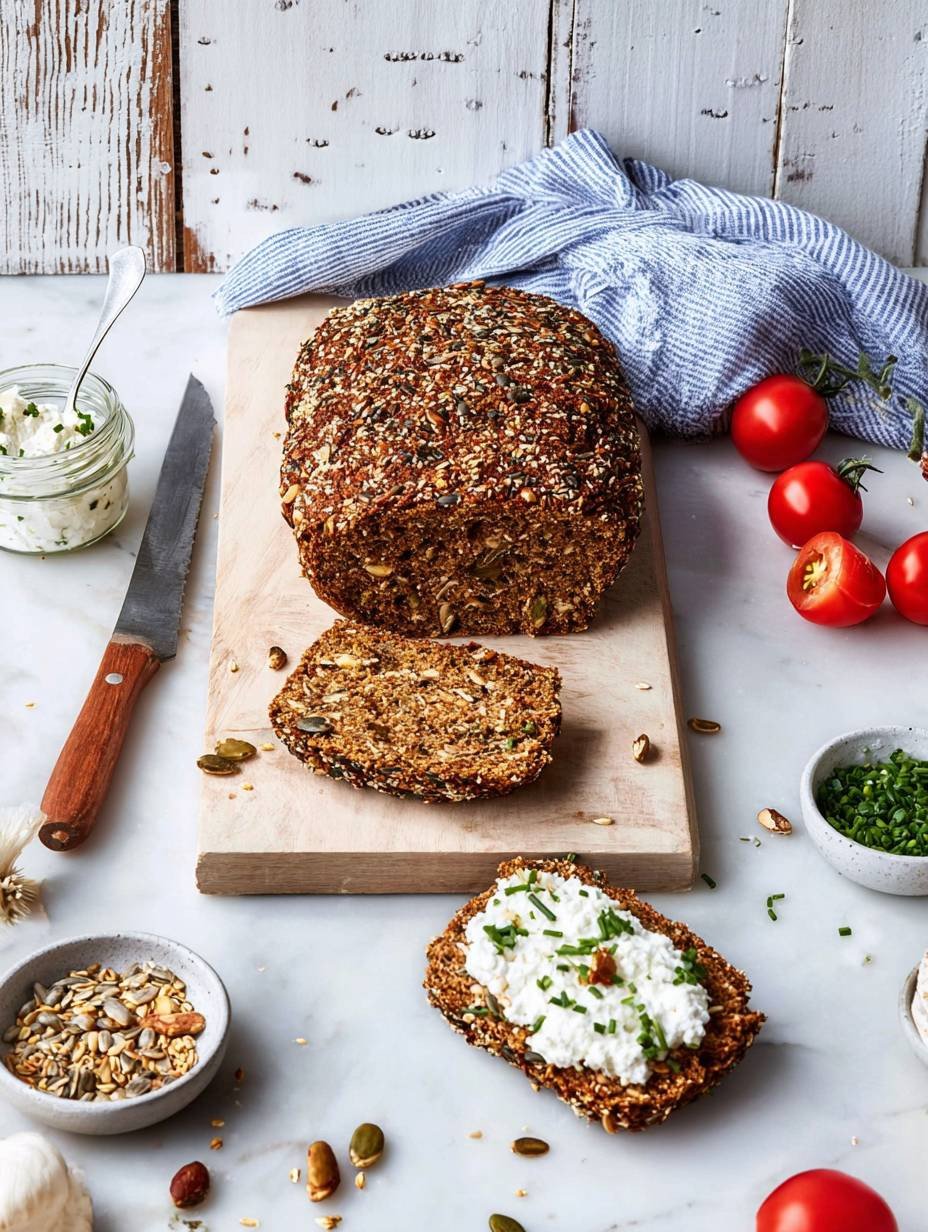 Gesundes Low Carb Eiweißbrot Körnerbrot Rezept image 2