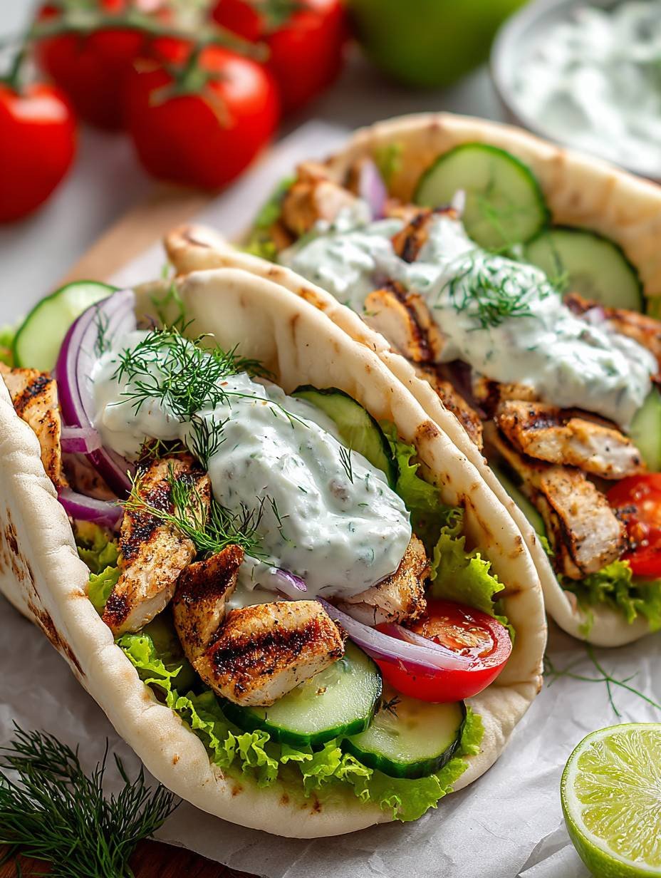 Griechische Hähnchen-Pitas | Einfach, Schnell & Gesund image 2