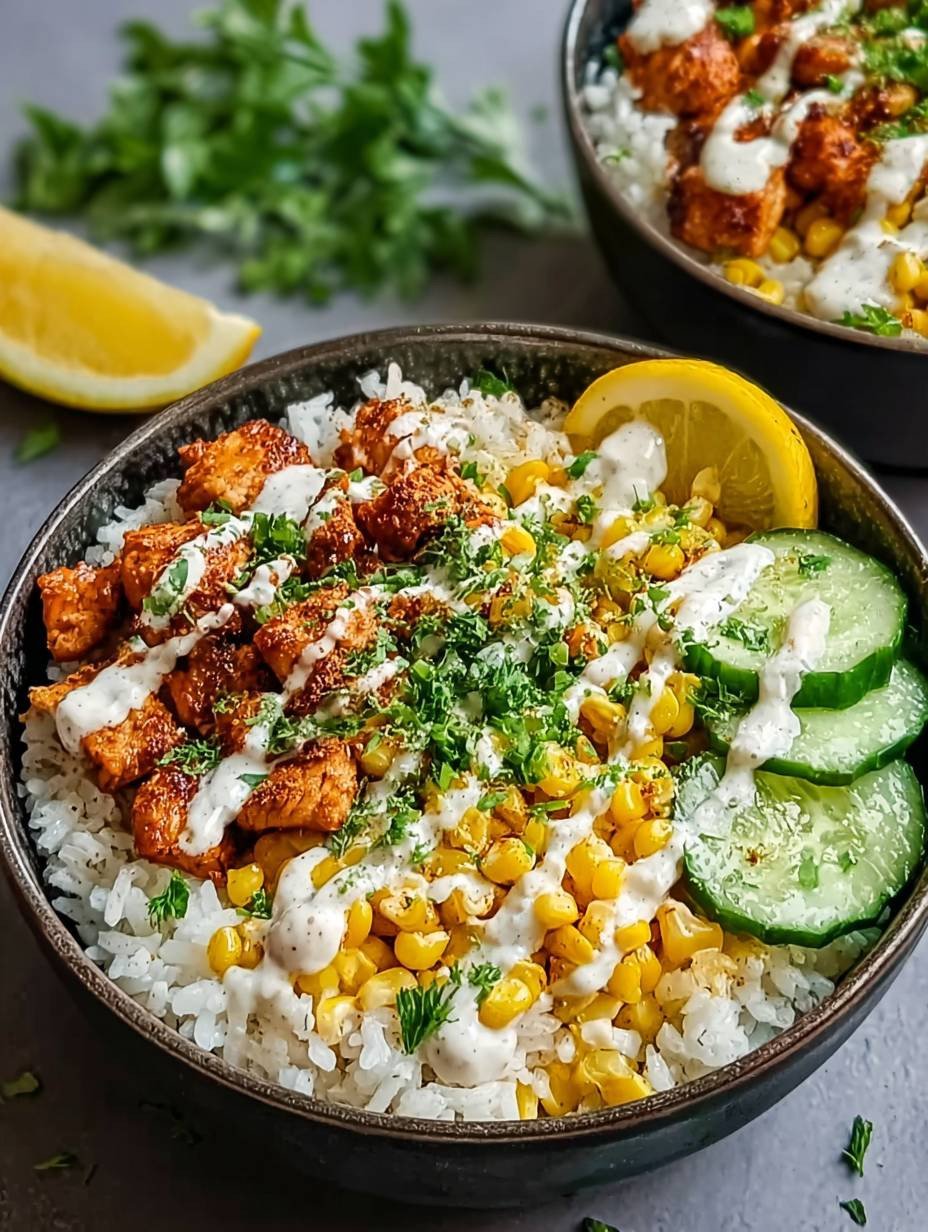 Hähnchen Mais Reis Bowl | Frisch, gesund & einfach lecker image 2