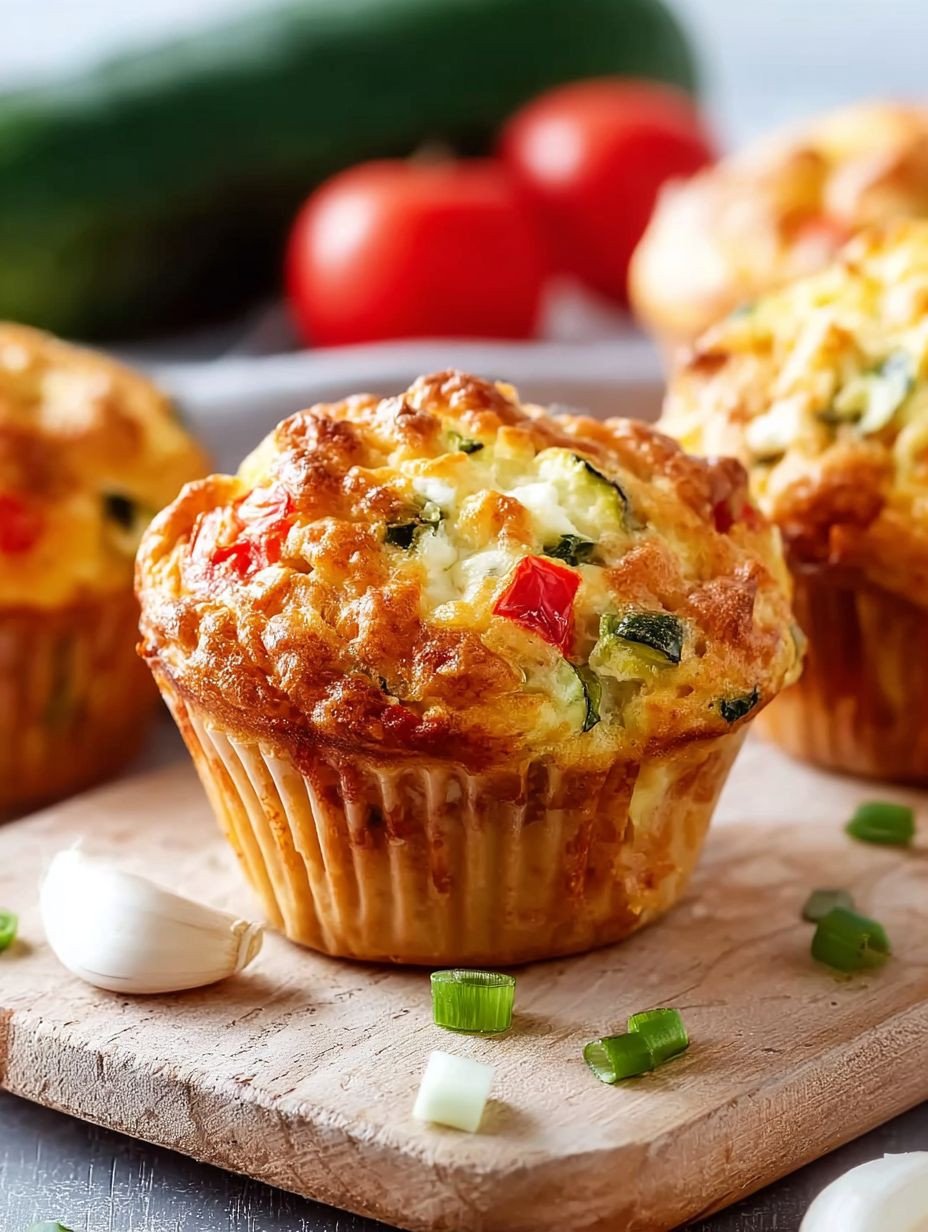 Herzhafte Feta Zucchini Muffins | Gesund & Einfach image 2