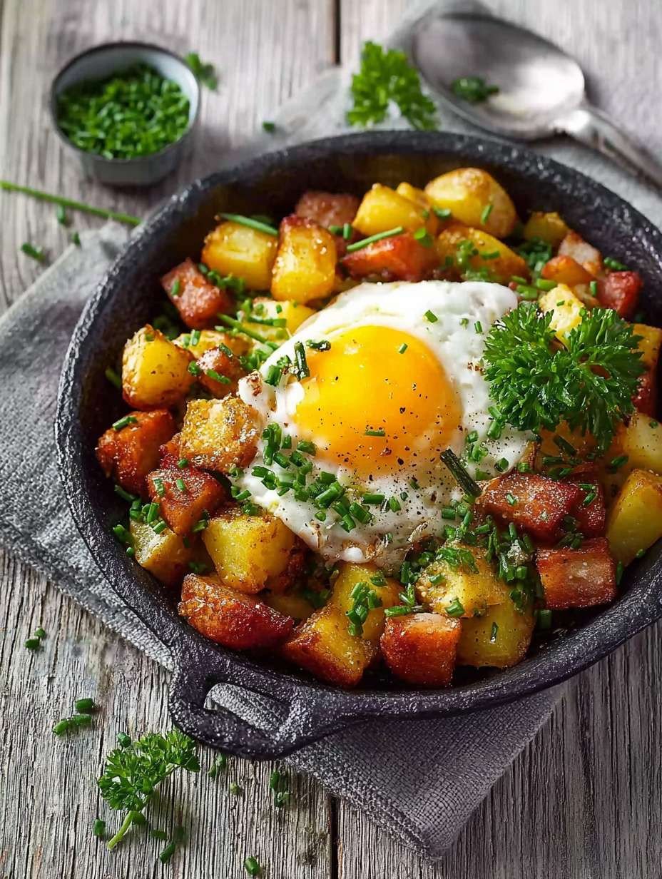 Knusprige Airfryer Kartoffelpfanne mit Ei | Schnell & Gesund image 2