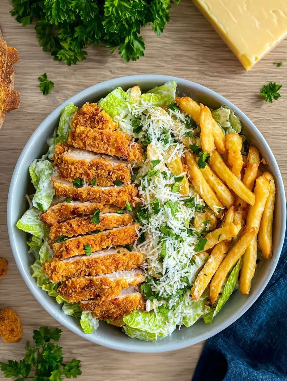 Schnell Einfach Airfryer Caesar Hähnchen Bowl Knusprig image 2