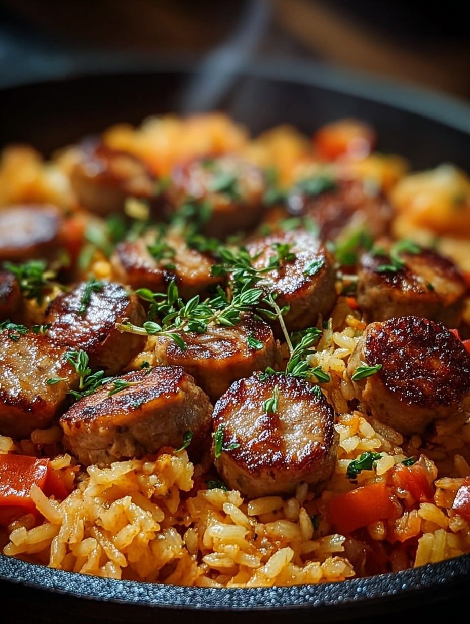 Schnell Einfach Gesund Airfryer Hähnchenwurst-Reis Knusprig image 2