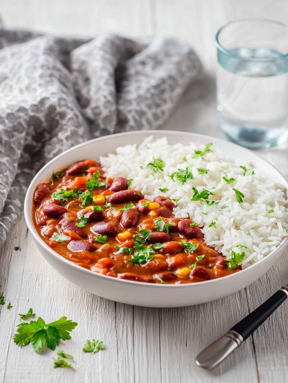 Schnell Gesundes Kidneybohnen-Curry mit Reis – Perfektes Abendessen image 2