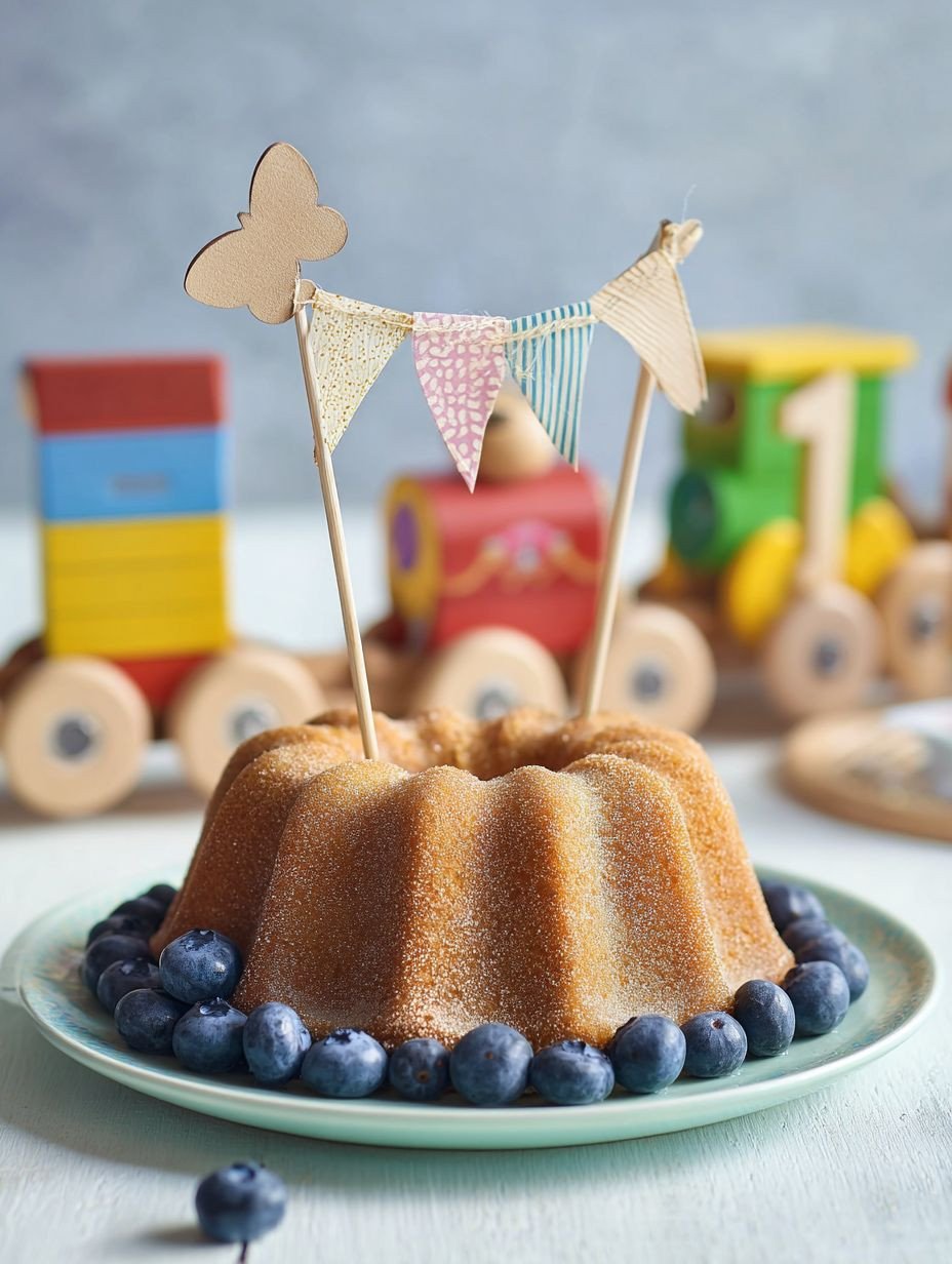 Der perfekte zuckerfreie Babykuchen mit Heidelbeeren. image 2