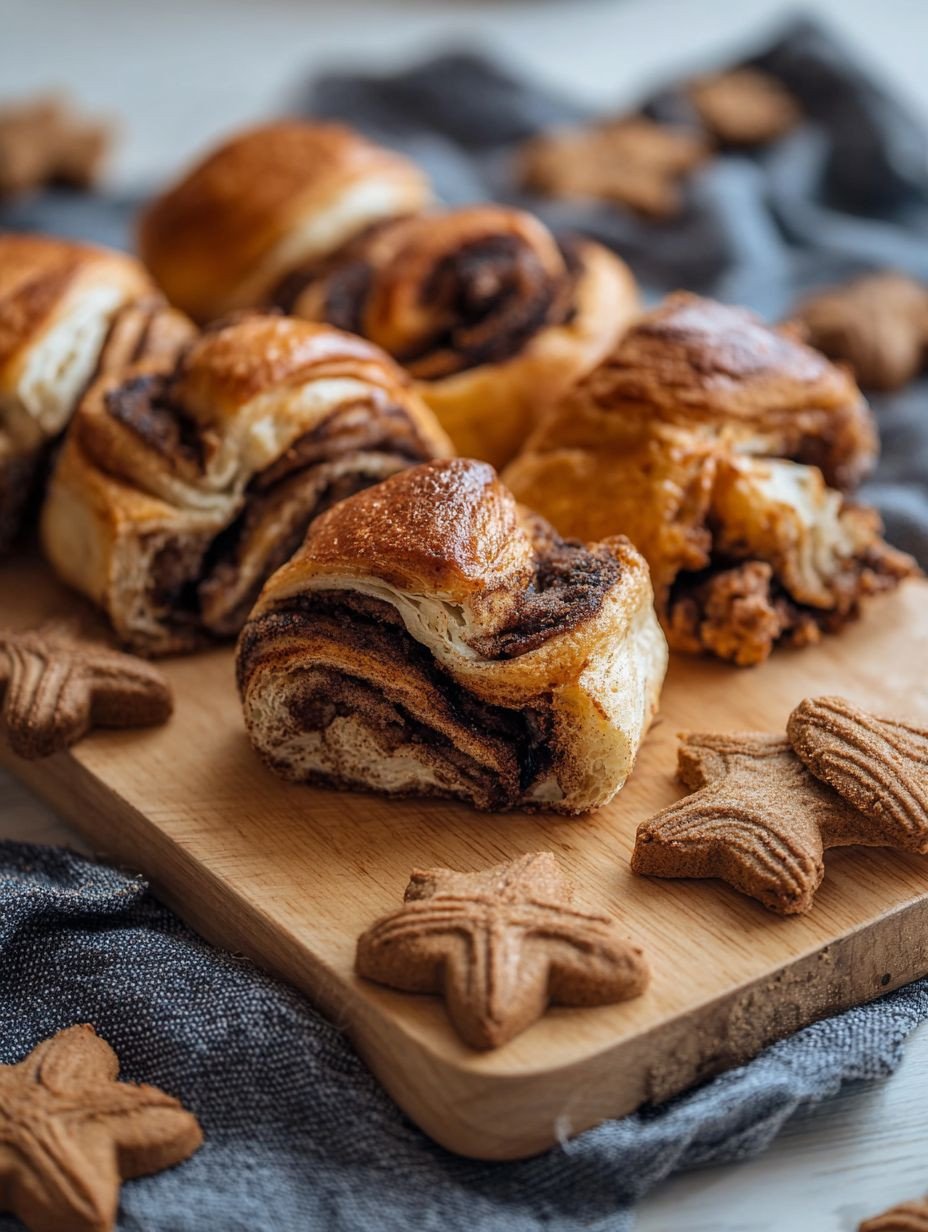 Einfache Spekulatius Brötchen mit Schokofüllung image 2
