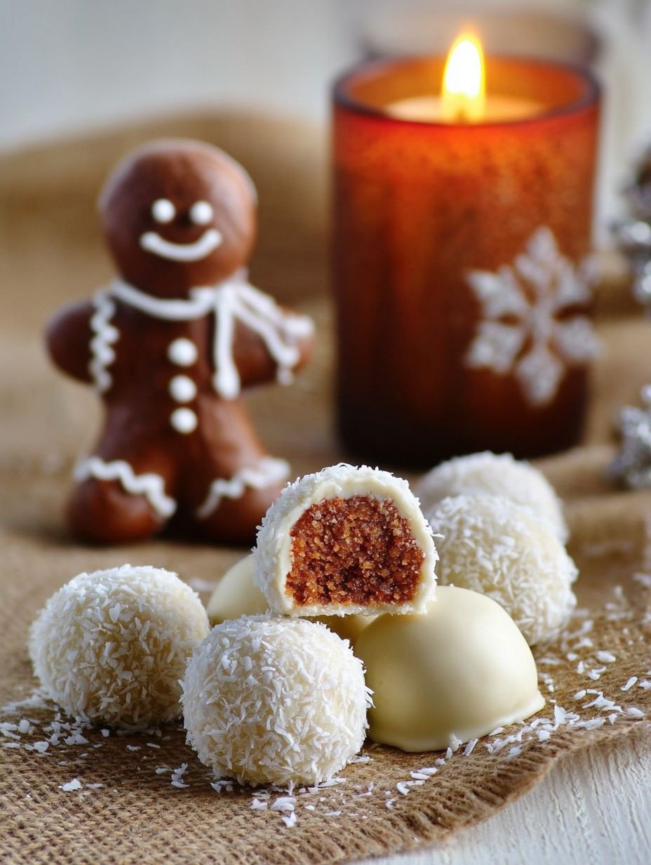 Festliche Spekulatius Marzipan Kokos Pralinen image 2