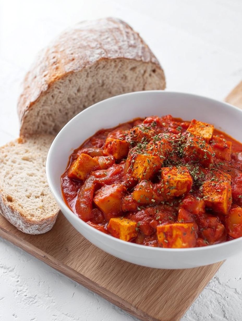 Herzhaftes Veganes Gulasch mit Tofu & Kartoffeln image 2