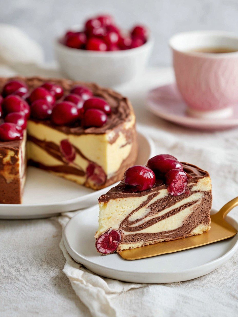 Marmoriertes Kirsch-Quarkkuchen Rezept zum Verlieben image 2