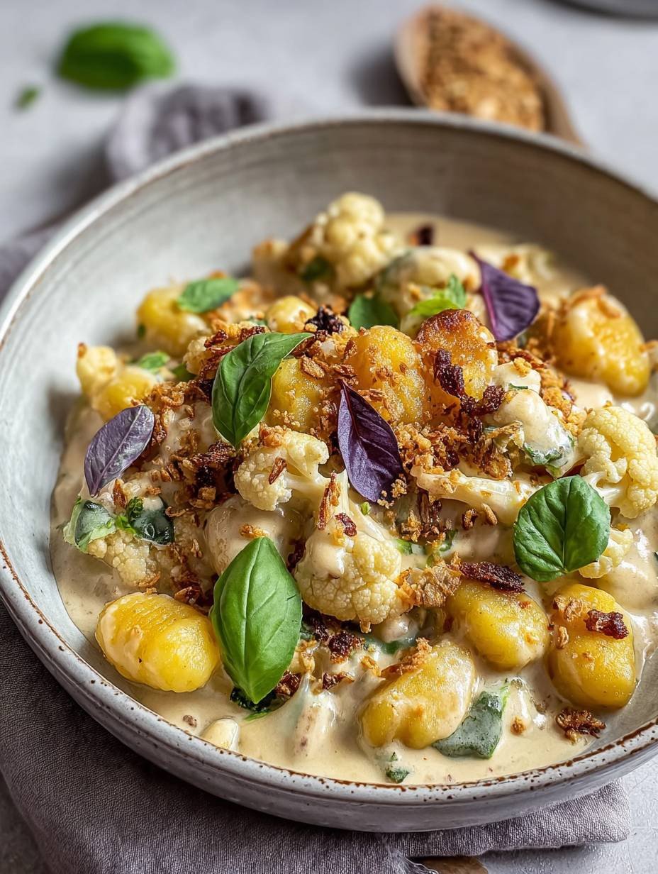 Perfekte Gnocchi mit Blumenkohl-Rahmsoße & Crunch image 2