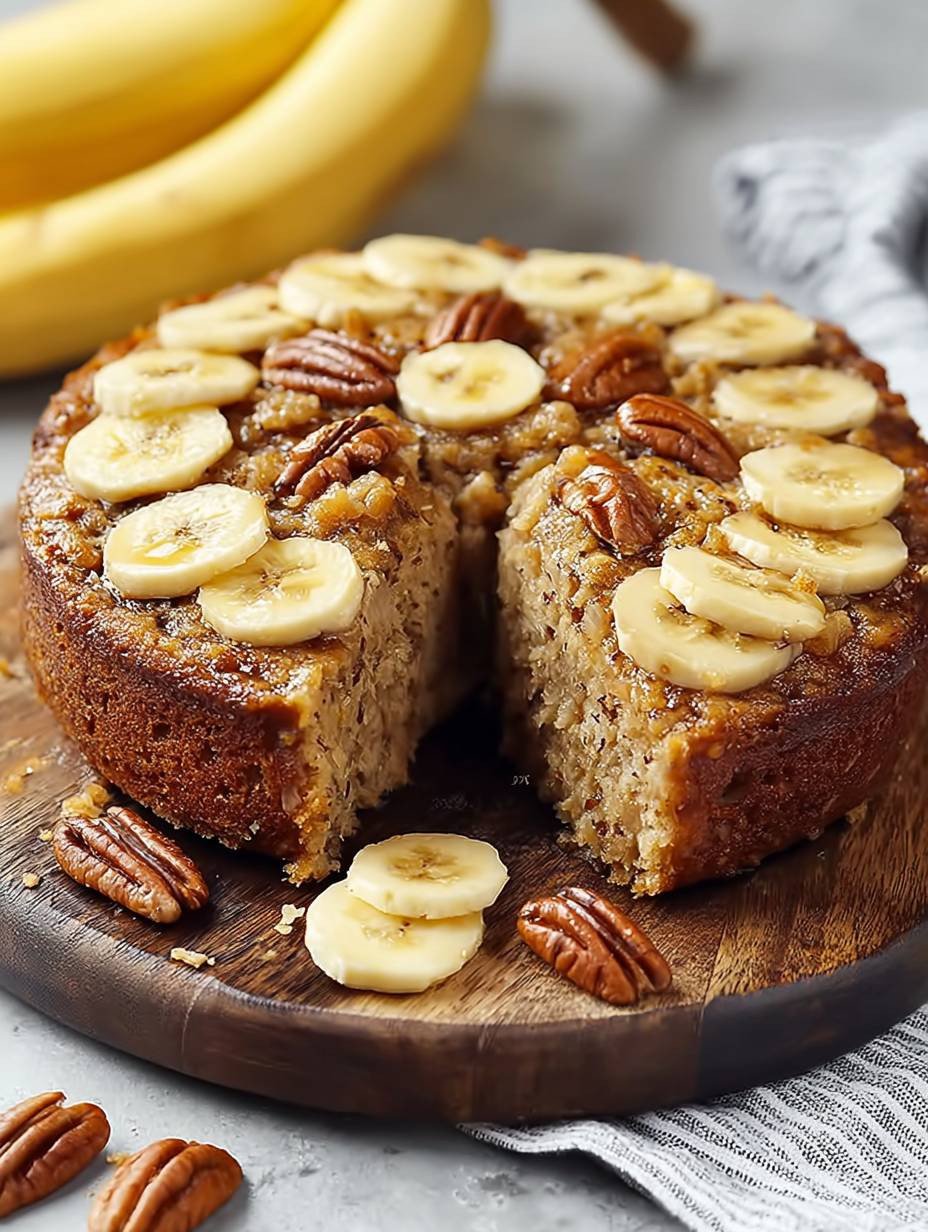 Rezept: Saftiger Bananen-Nuss-Haferkuchen selber backen image 2