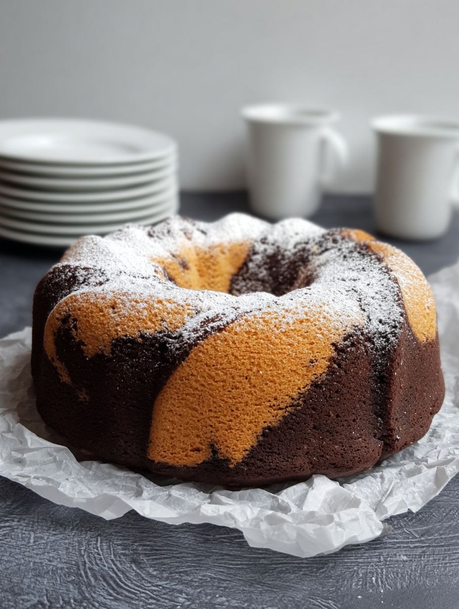 Saftiger Marmorkuchen, der der Familie schmeckt. image 2