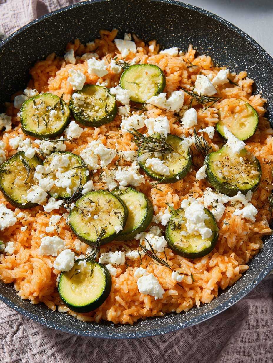 Schnelle Reis-Zucchini-Feta Pfanne für jeden Tag image 2