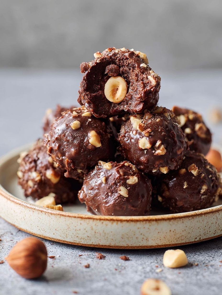 Selbstgemachte Pralinen wie Ferrero Rocher | Rezept image 2