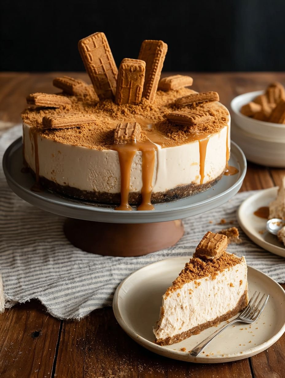 Ungebackener Lotus Biscoff Cheesecake Traum image 2