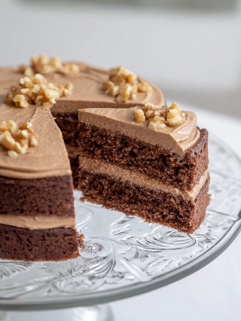 Unwiderstehlicher Schokokuchen mit Walnusscreme image 2