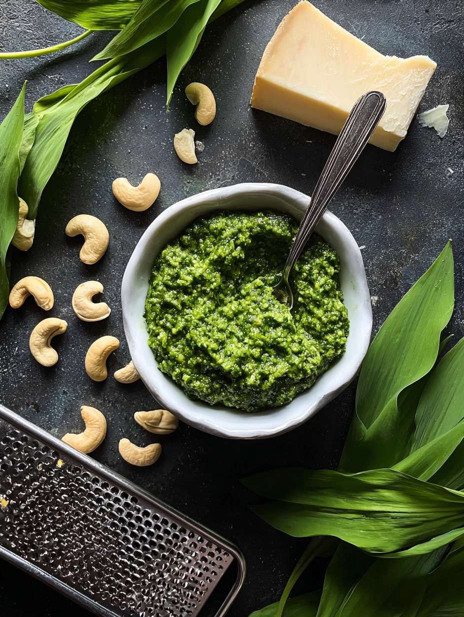 Cremiges Bärlauch-Pesto mit Cashewkernen image 2