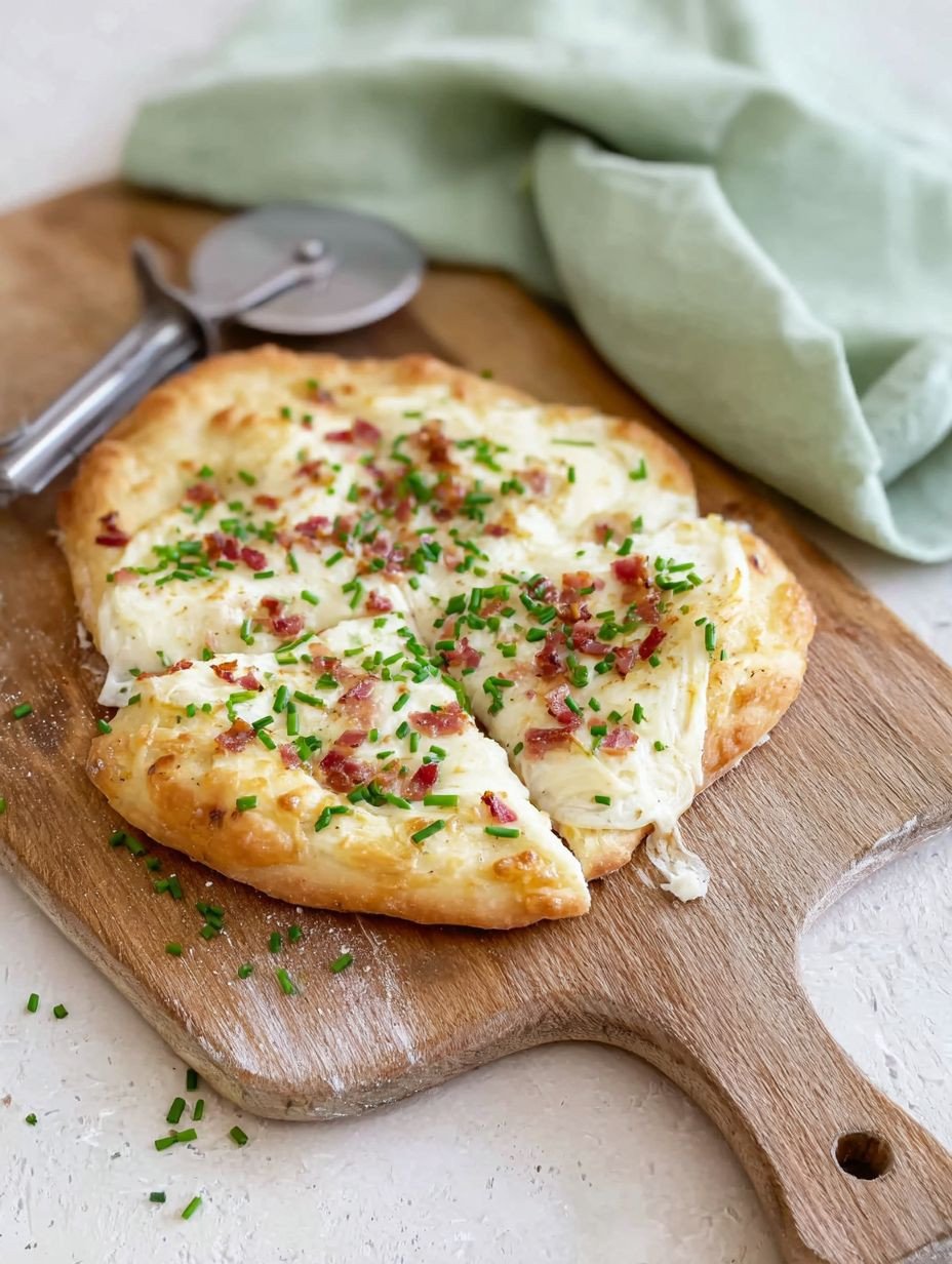 Käse-Rahmfladen mit Schnittlauch: Einfach und köstlich! image 2