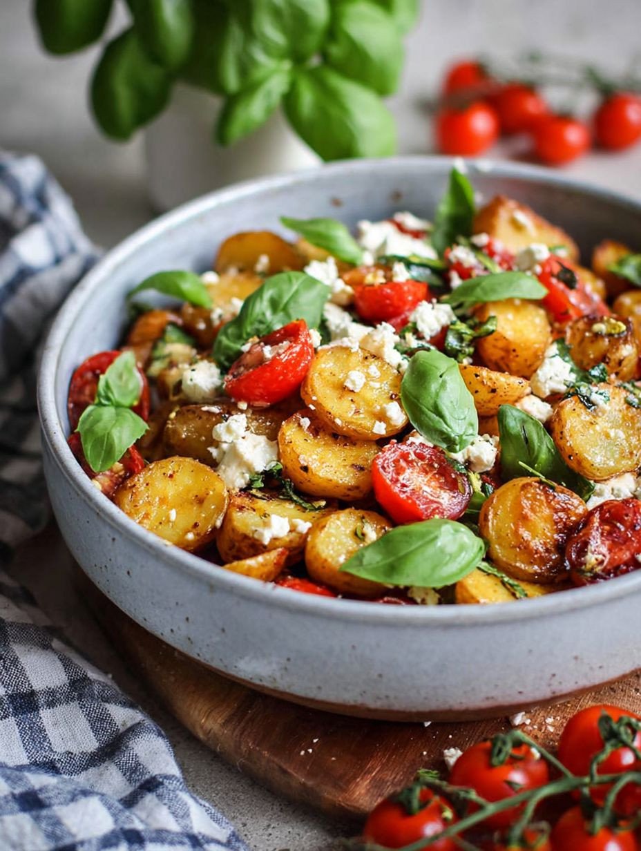Knuspriger Kartoffelsalat mit Feta und Tomaten image 2